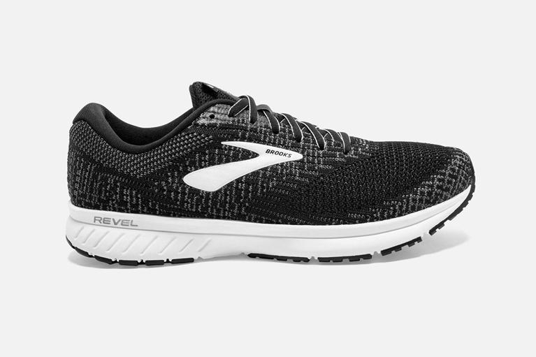 Brooks Revel 3 Men's Road Running Shoes - Grey (37186-NZXU)
